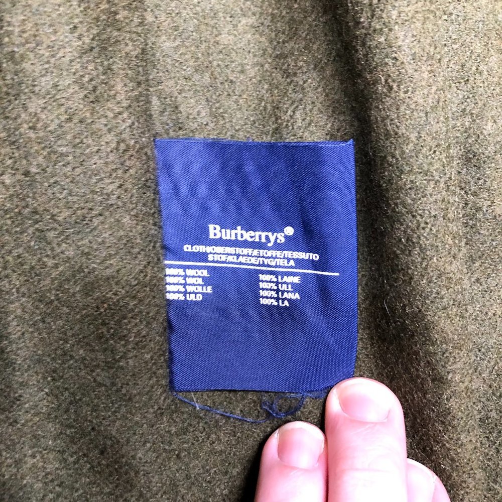 Vintage Burberry's Mens 42 Trench Coat Belted - Picture 11 of 12